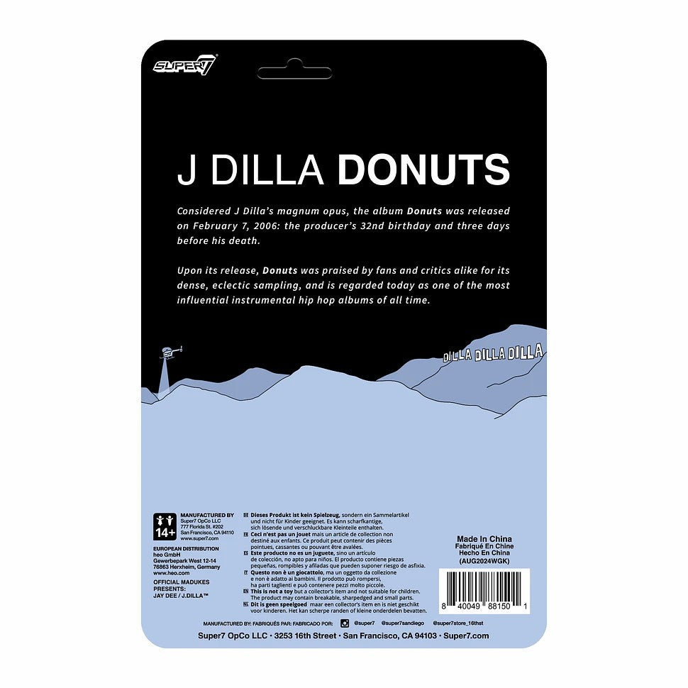 J Dilla (Donuts - Smile Album Cover) - ReAction Figure