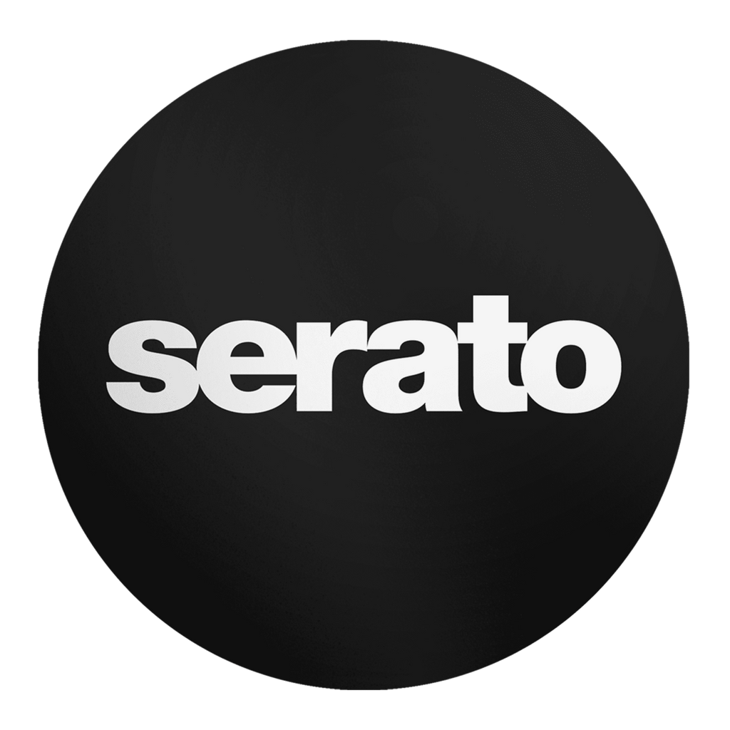 Serato Butter Rug 12" Vinyl Record Slipmats (pair, black with white logo) (12" vinyl record slipmats)