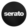 Serato Butter Rug 12" Vinyl Record Slipmats (pair, black with white logo) (12" vinyl record slipmats)