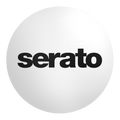 Serato Butter Rug 12" Vinyl Record Slipmats (pair, white with black logo) (12" vinyl record slipmats)