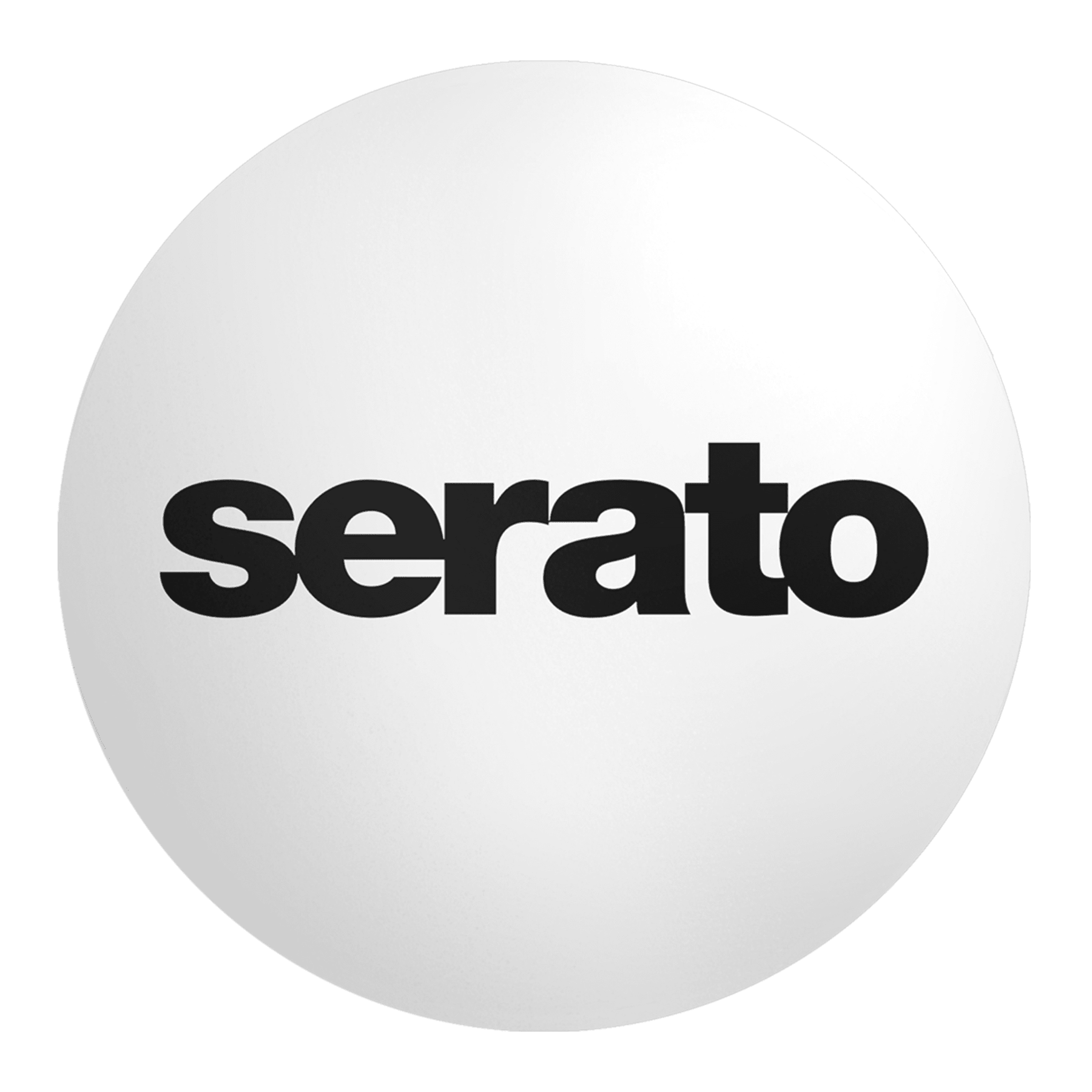 Serato Butter Rug 12" Vinyl Record Slipmats (pair, white with black logo) (12" vinyl record slipmats)