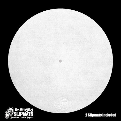 Dr Suzuki Mix Edition 12" Vinyl Record Slipmats (white, pair)