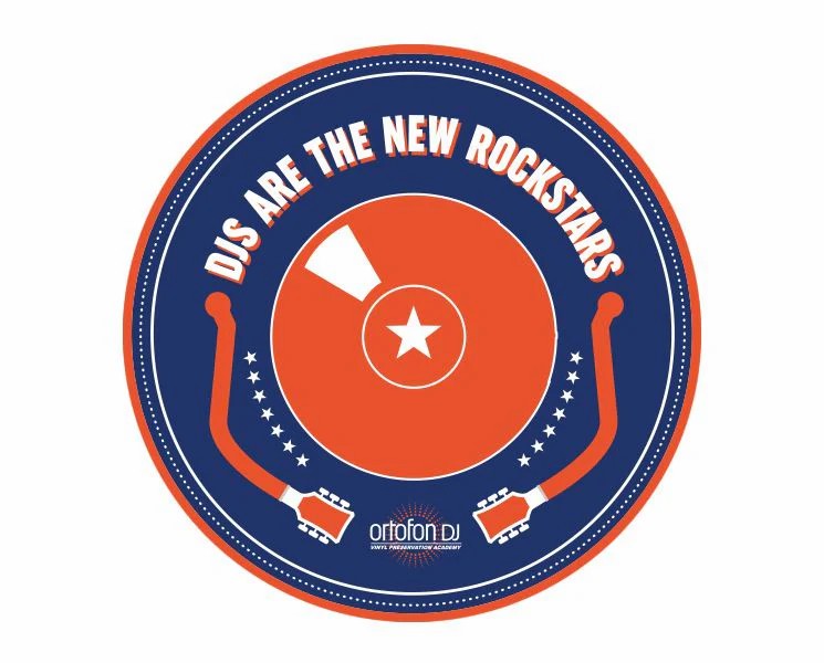 Ortofon DJs Are The New Rock Stars 12" Vinyl Record Slipmats (pair) (vinyl record slipmats)