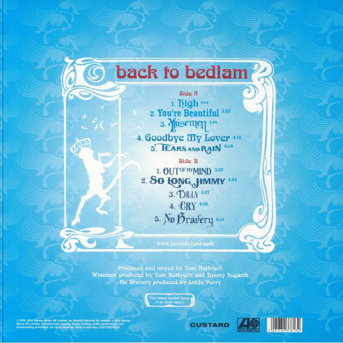James BLUNT - Back To Bedlam (20th Anniversary Edition) (recycled red vinyl LP + insert)