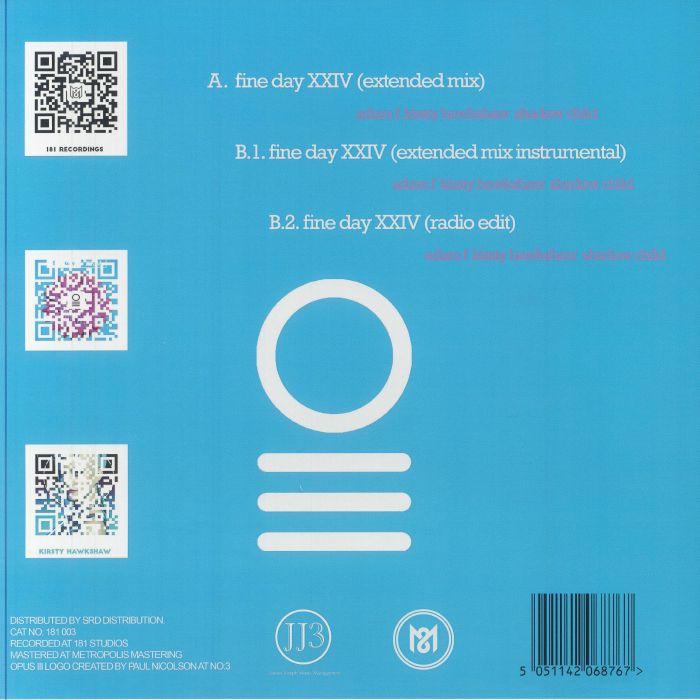 OPUS III - Fine Day XXIV (blue vinyl 12")