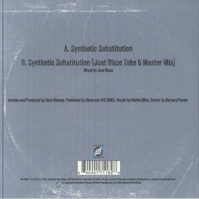 Melvin BLISS - Synthetic Substitution (reissue) (7")