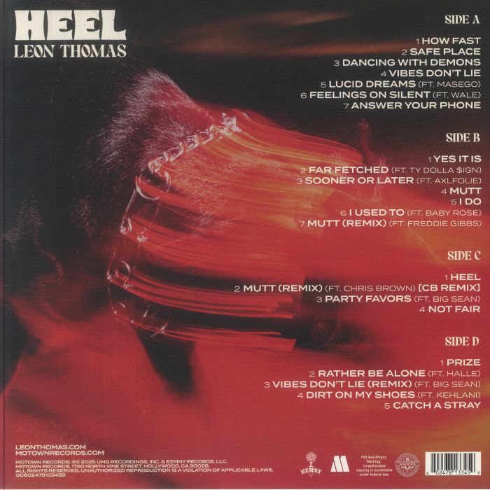 Leon THOMAS - Mutt Deluxe: Heel (translucent red vinyl 2xLP)
