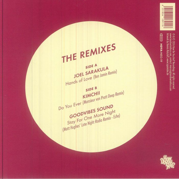 Joel SARAKULA / KIMCHII / GOODVIBES SOUND - The Sunset Manifesto Volume 2: The Remixes (cream marbled vinyl 7")