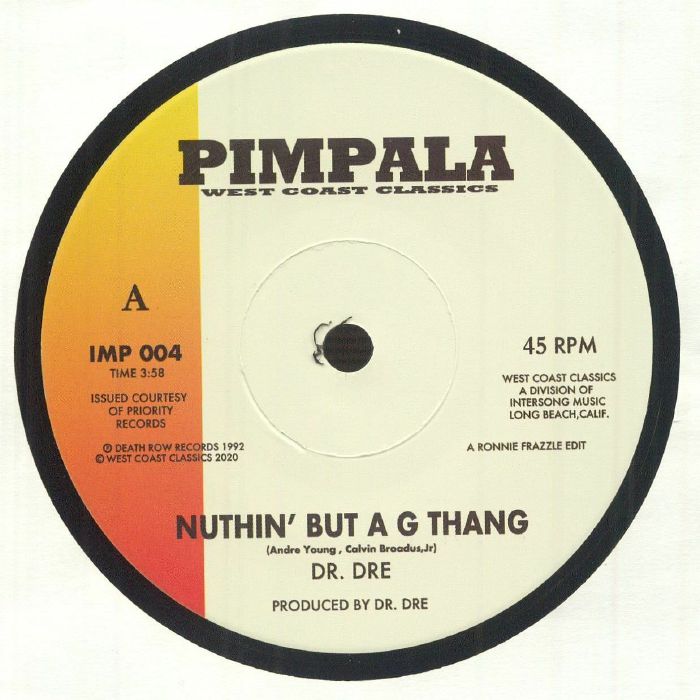 DR DRE / THE LADY OF RAGE - Nuthin' But A G Thang (reissue) (7" limited to 200 copies)