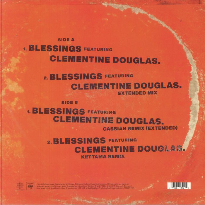 Calvin HARRIS feat CLEMENTINE DOUGLAS - Blessings (Record Store Day RSD 2026) (crystal clear vinyl 12")