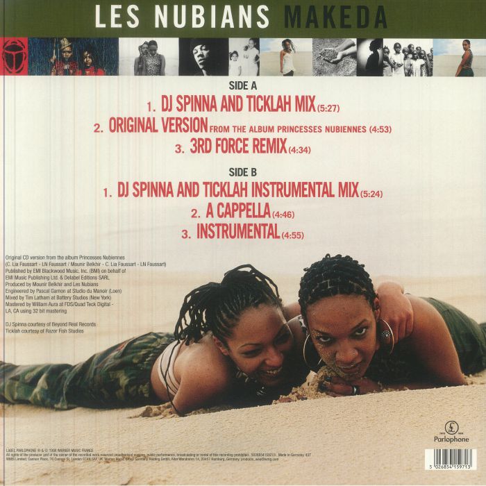 LES NUBIANS - Makeda (remixes) (Record Store Day RSD 2026) (limited white vinyl 12")