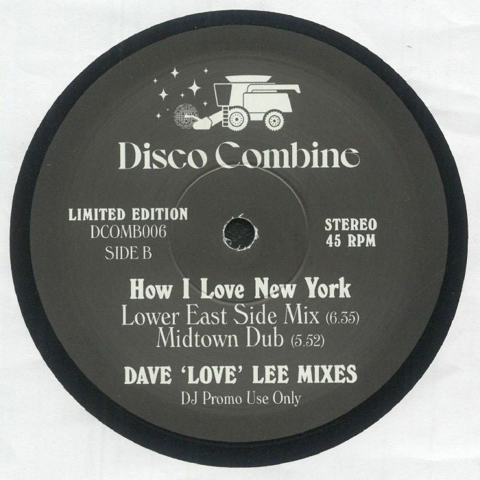 DISCO COMBINE - Lovin' You (Was My Mistake)/How I Love New York (Dave 'Love' Lee Mixes) (12")