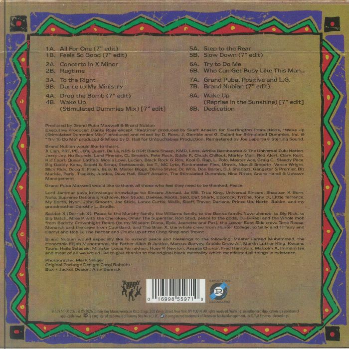 BRAND NUBIAN - One For All (35th Anniversary Edition) (8x7" box set)