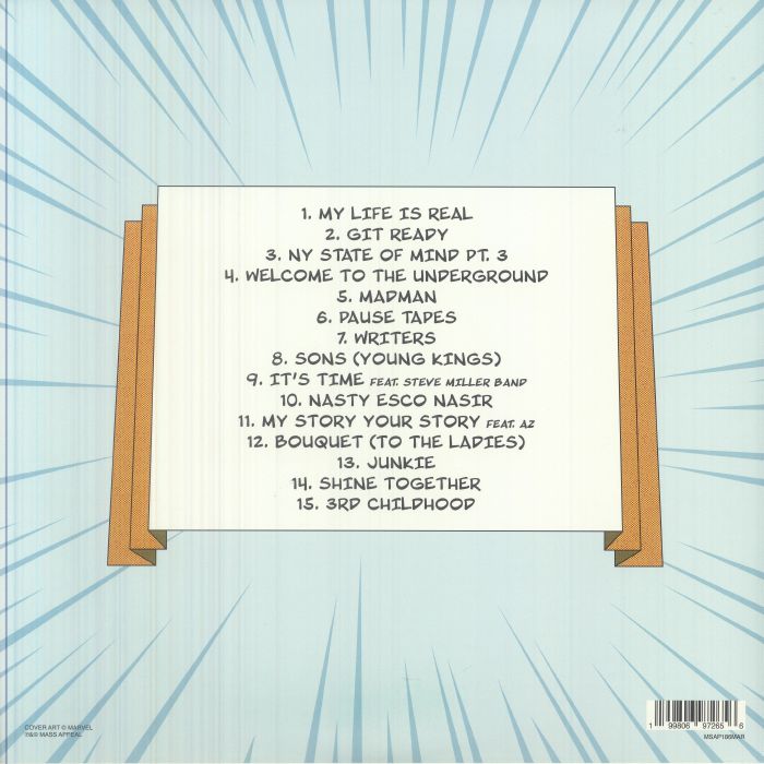 NAS / DJ PREMIER - Light Years (Marvel Comic Edition) (gatefold white & blue marbled vinyl 2xLP + insert in spot-varnished sleeve)