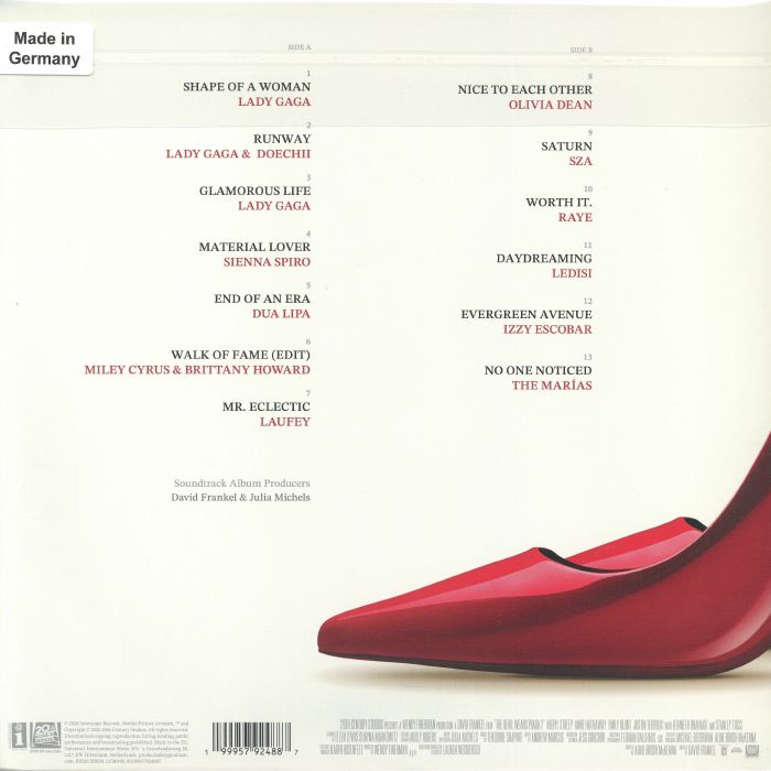 VARIOUS - The Devil Wears Prada 2 (Soundtrack) (gatefold LP)