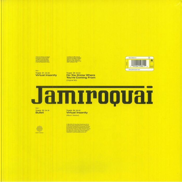 JAMIROQUAI - Virtual Insanity (30th Anniversary Edition) (limited transparent yellow vinyl 12")