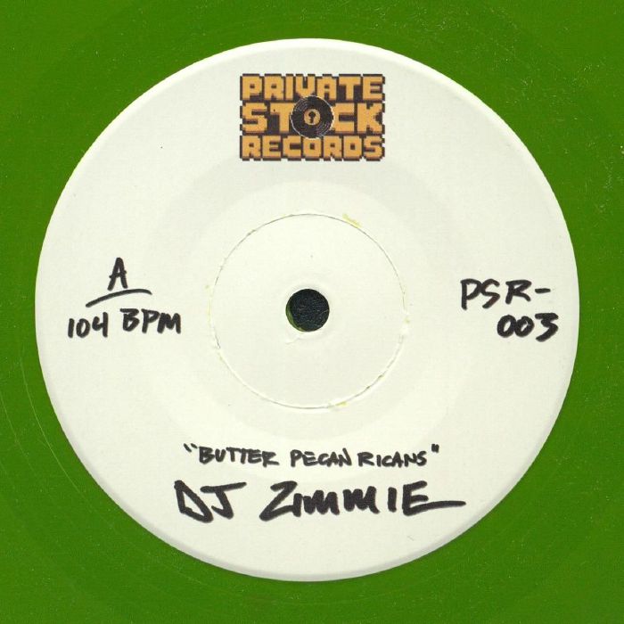 DJ ZIMMIE / DOUBLE A - Butter Pecan Ricans (limited green vinyl 7")
