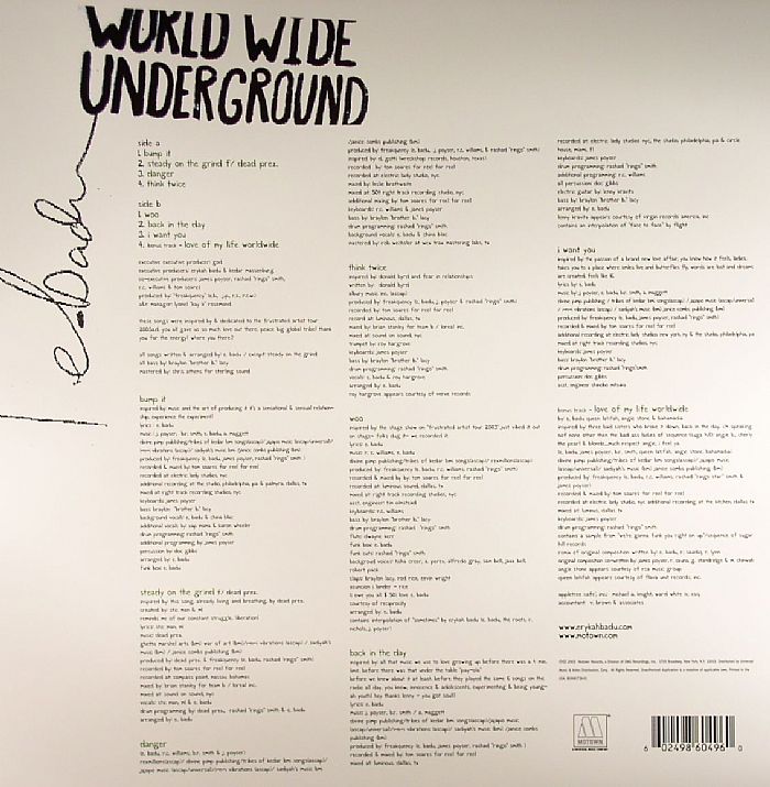 Erykah BADU - Worldwide Underground (LP)