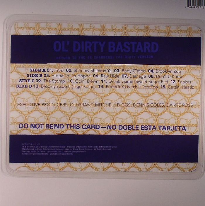 OL' DIRTY BASTARD - Return To The 36 Chambers: The Dirty Version (2xLP)