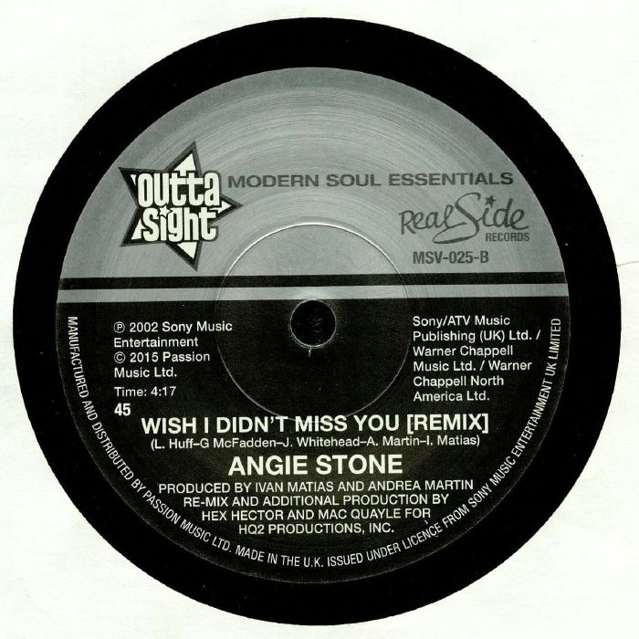 ANGIE STONE - Wish I Didn't Miss You (7")