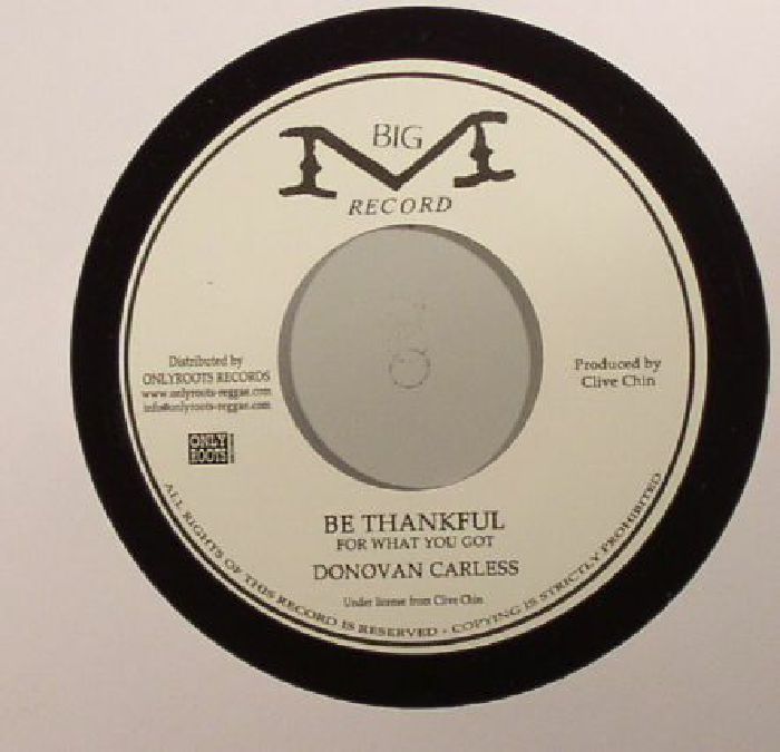 Donovan CARLESS - Be Thankful For What You Got (7")