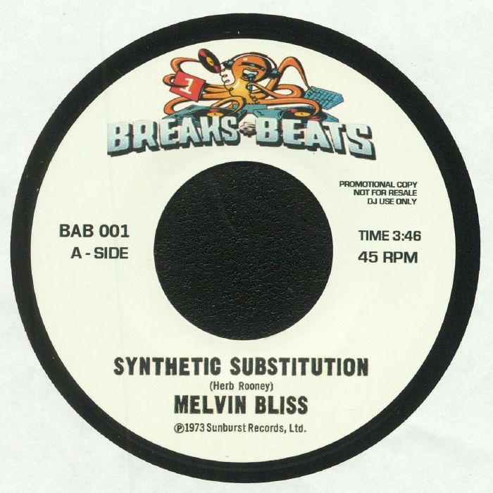 Melvin BLISS / SWEET DADDY FLOYD - Synthetic Substitution (reissue) (hand-numbered 7" limited to 200 copies)