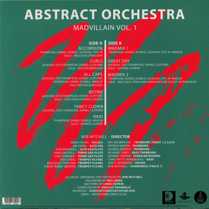 ABSTRACT ORCHESTRA - Madvillain Vol 1 (LP + MP3 download code)