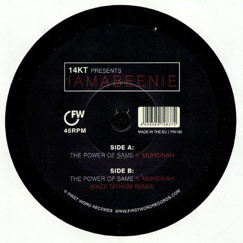 14KT presents IAMABEENIE feat MUHSINAH - The Power Of Same (7")
