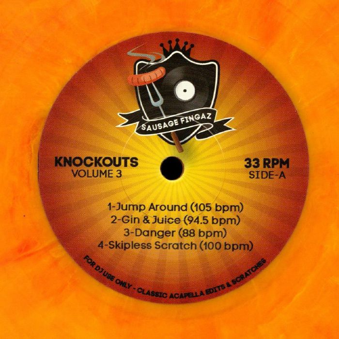 DJ SAUSAGE FINGAZ - Knockout Volume 3 (coloured vinyl 7")