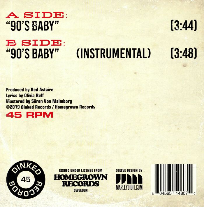 RED ASTAIRE feat OLIVIA RUFF - 90s Baby (7")