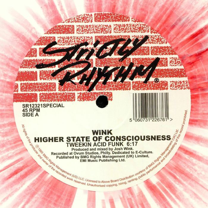 WINK - Higher State Of Consciousness (reissue) (limited red & white splattered vinyl 12")