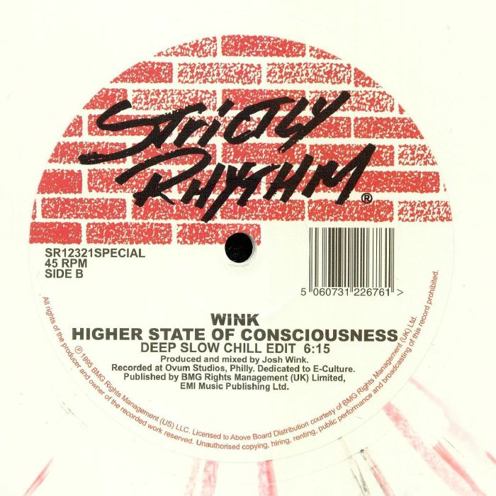 WINK - Higher State Of Consciousness (reissue) (limited red & white splattered vinyl 12")