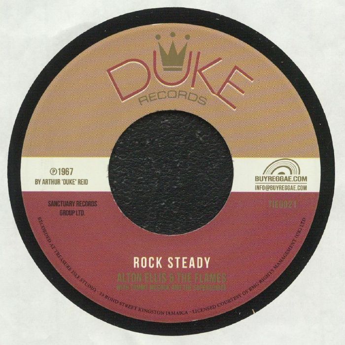 Alton ELLIS & THE FLAMES / TOMMY McCOOK & THE SUPERSONICS / PHYLLIS DILLON - Rock Steady (reissue) (7")