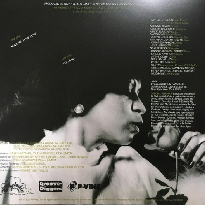 Sylvia STRIPLIN - Give Me Your Love (7" + insert)