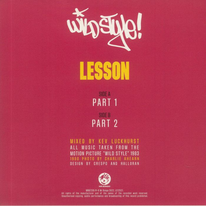PHAT KEV - Wild Style: Lesson Part 1 & 2 (Soundtrack) (7")