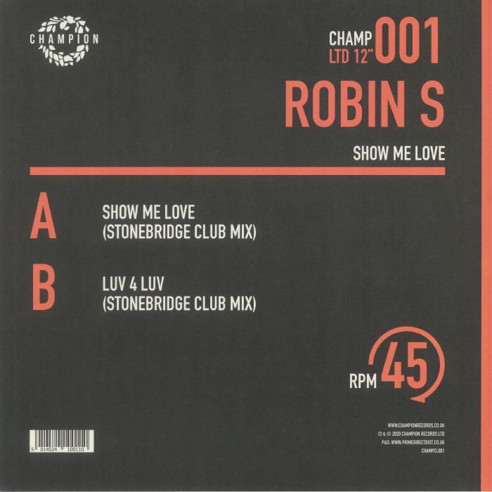 ROBIN S - Show Me Love (limited 12")