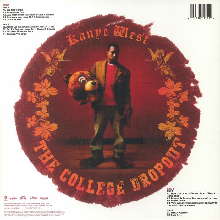 Kanye WEST - The College Dropout (2022 Edition) (2xLP (comes in different coloured sleeves, we cannot guarantee which one you will receive))