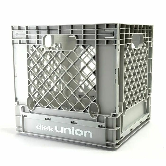 Disk Union 12" Collapsible Record Storage Crate 70 (light grey)