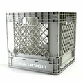 Disk Union 12" Collapsible Record Storage Crate 70 (light grey)