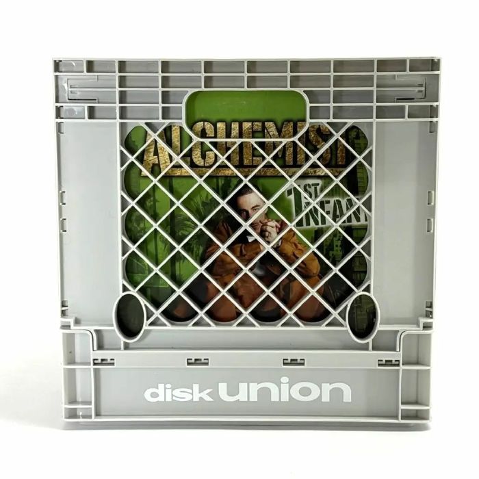Disk Union 12" Collapsible Record Storage Crate 70 (light grey)