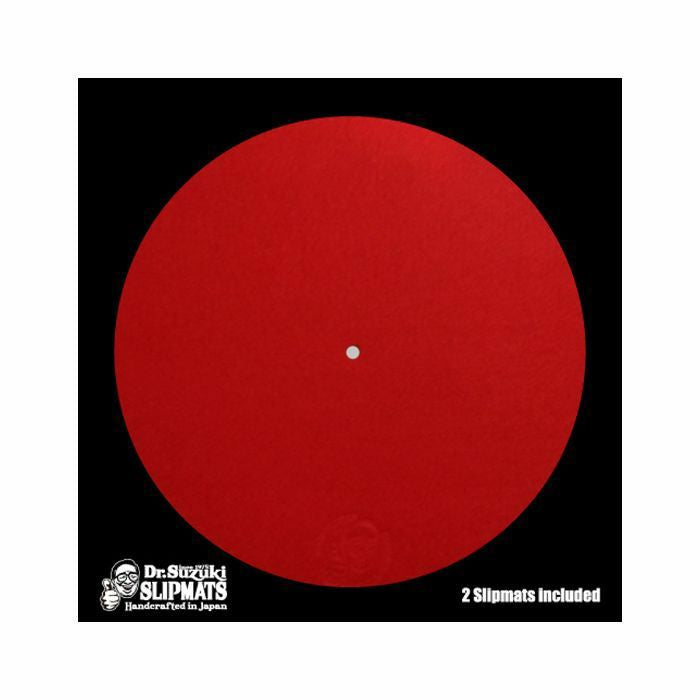 Dr Suzuki Mix Edition 12" Vinyl Record Slipmats (red, pair) (12" vinyl record slipmats)