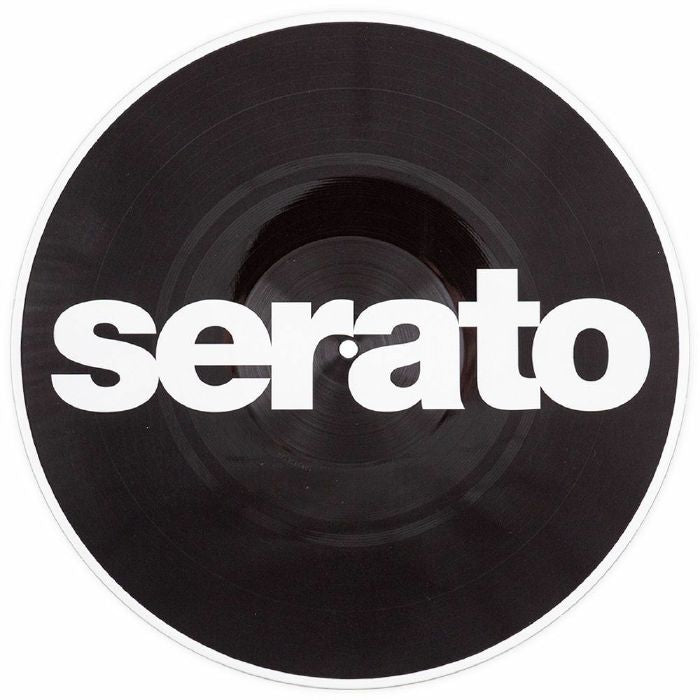 Serato Logo Picture Disc 12" Reversible Control Vinyl Records (pair, black on white, white on black)