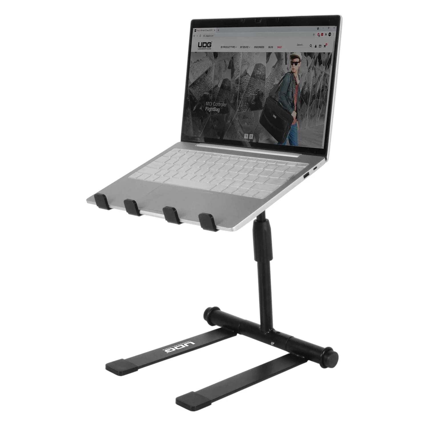 UDG Ultimate Height Adjustable Laptop/DJ Controller/Production Gear Stand (black) (laptop/DJ controller/production gear stand)