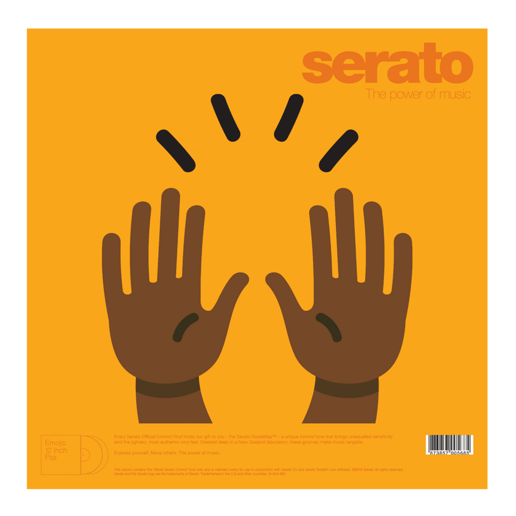 Serato Reversible Emoji Picture Disc 12" Control Vinyl Records (pair)