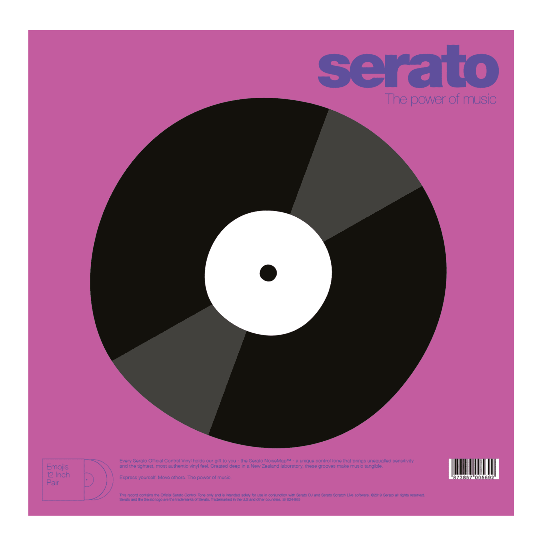 Serato Reversible Emoji Picture Disc 12" Control Vinyl Records (pair)