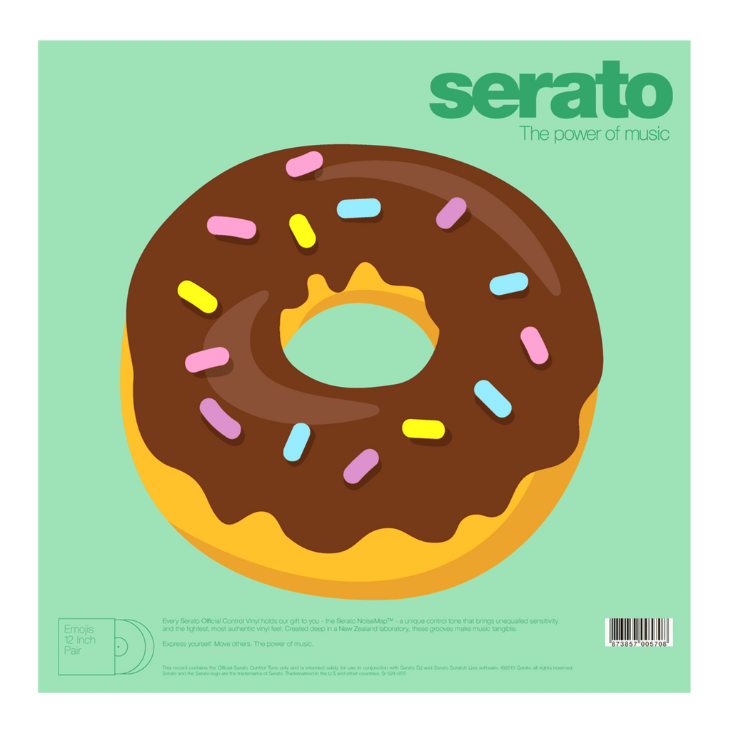 Serato Reversible Emoji Picture Disc 12" Control Vinyl Records (pair)