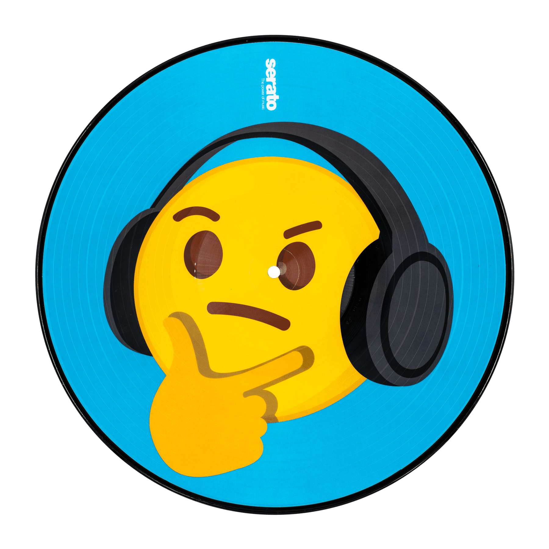 Serato Reversible Emoji Picture Disc 12" Control Vinyl Records (pair)