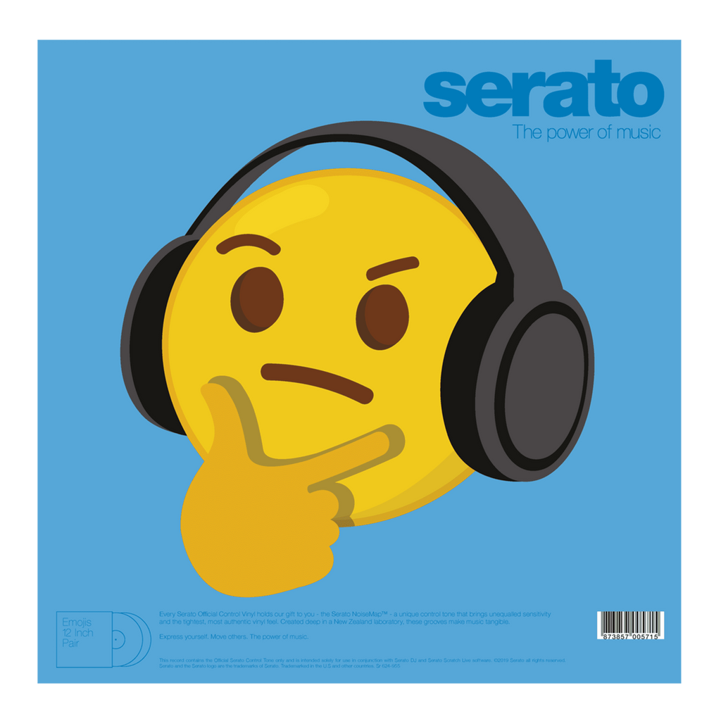 Serato Reversible Emoji Picture Disc 12" Control Vinyl Records (pair)
