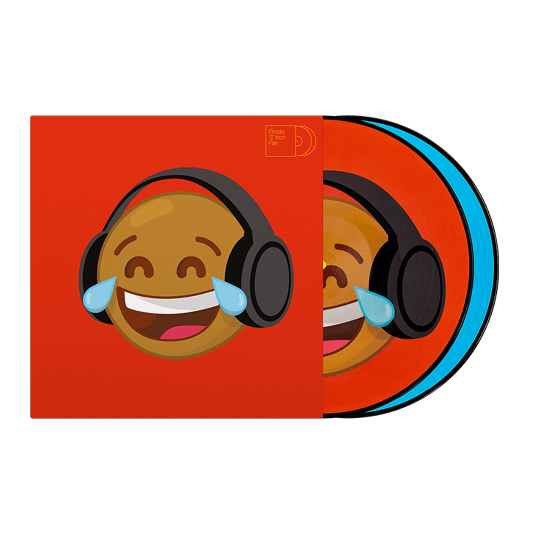 Serato Reversible Emoji Picture Disc 12" Control Vinyl Records (pair)