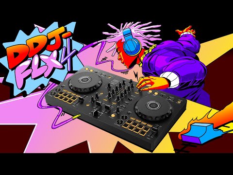 Pioneer DJ DDJ-FLX4 Portable 2-Channel rekordbox DJ and Serato Controller (Graphite)